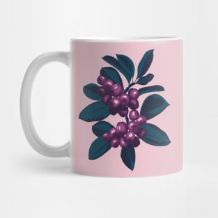 Bunch of ripe chokeberries Mug